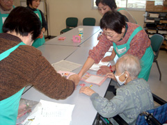 ひな飾り作り教室の様子［2009年2月18日］