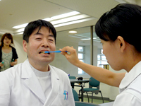 口腔ケア院内研修会の様子